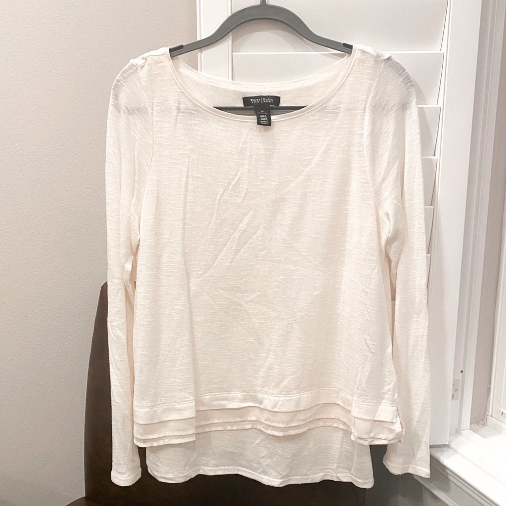 White House Black Market Sweater Layered Long Sleeve